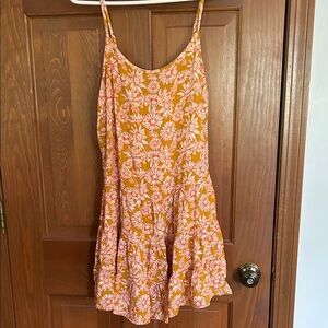 Wild Fable Floral Sundress in Orange and Pink